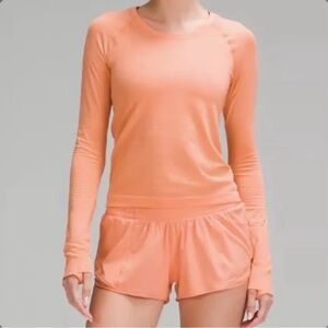 NWT Lululemon Swiftly Tech Long-Sleeve Shirt 2.0 *Race Length Coral Kiss